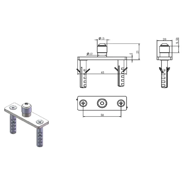 sliding door floor guide