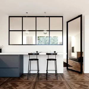 Spark Black Steel Doors