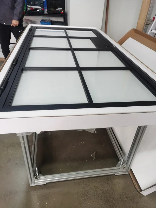 steel with glass doors package